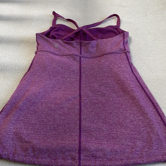 lululemon Bulerias Tank size 6 with Drawstring Waistband heathered dewberry - Picture 7 of 7